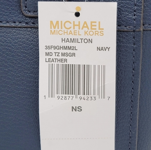 Michael Kors Hamilton MD Satchel Blue - Picture 7 of 9